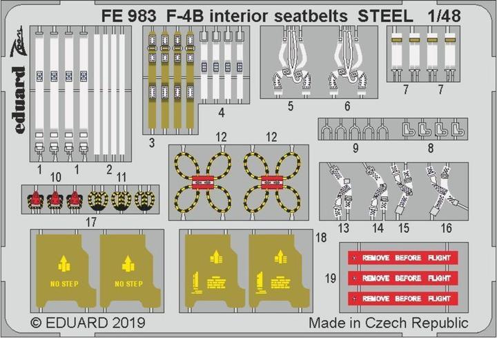 Image du produit Eduard F-4B sièges intérieurs STEEL f.Academy
