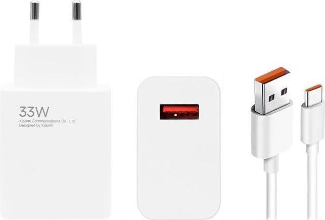 Produktbild Xiaomi MDY-14-EL USB-A 33W Charger + Data Cable USB-C 6A White (Bulk) (33 W)