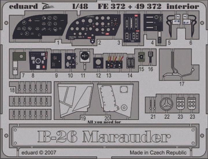 Produktbild Eduard B-26 Marauder interior Revell/Monogram