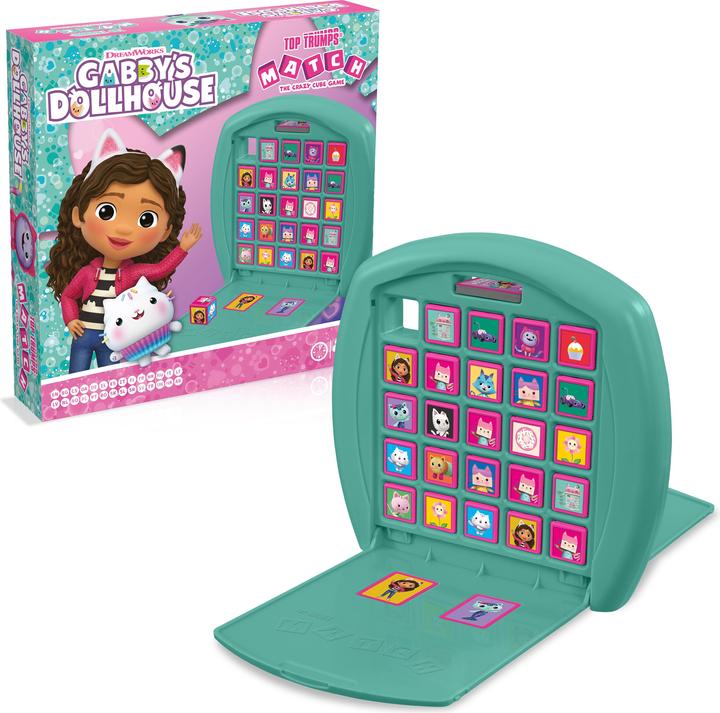 Actual product image Winning Moves Gabby's Dollhouse Top Trumps Match - The Crazy Cube Game (French)