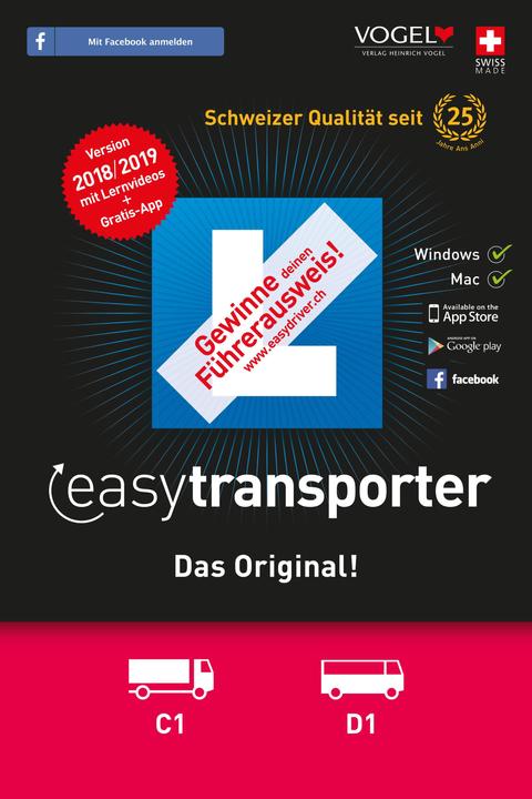 Produktbild easytransporter 2018/19 Theorieprüfung (Kat. C1/D1) (PC/Mac) (D/F/I) (1 User, unbegrenzt)