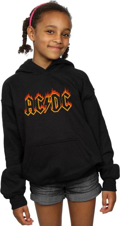 Actual product image AC/DC Girls Flames Logo Hoodie (140, 146)