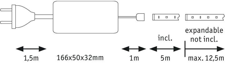 Immagine prodotto Paulmann Set di strisce MaxLED 500 (Luce del giorno, 500 cm, Interno)