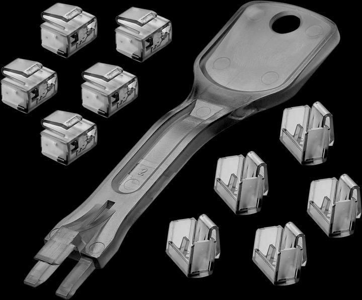 Actual product image Lindy RJ45 port lock with key
