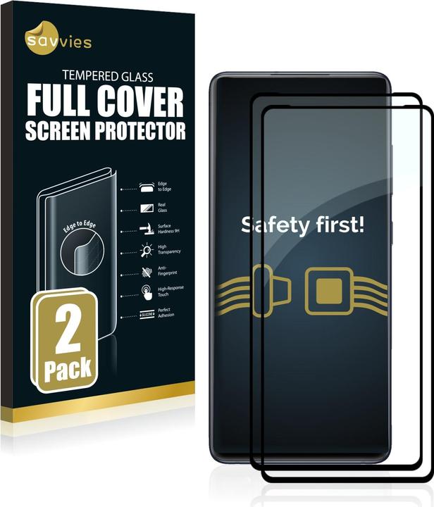 Produktbild Savvies Full-Screen Displayschutz Panzerglas Schutzglas (2 Stück, Samsung Galaxy S20 FE 5G)