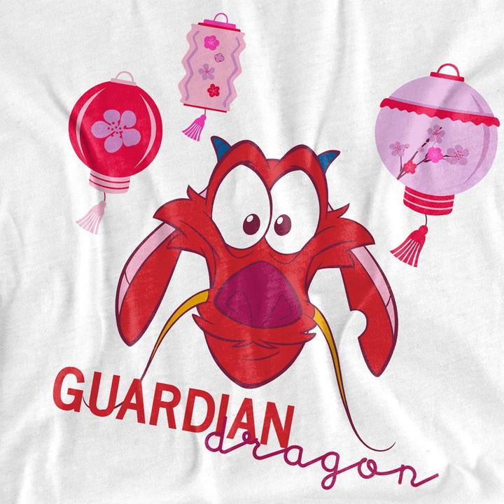 Actual product image Mulan Unisex Adult Guardian Dragon Mushu T-Shirt (S)