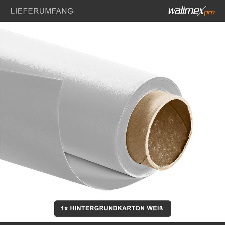 Actual product image Walimex pro background paper 2.60x10m, white (260 cm)