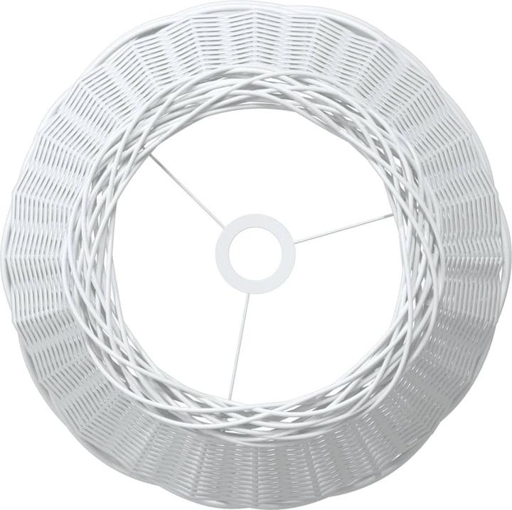 Produktbild VidaXL Lampenschirm Weiss Ø50x30 cm Korbweide, Farbe: Weiss