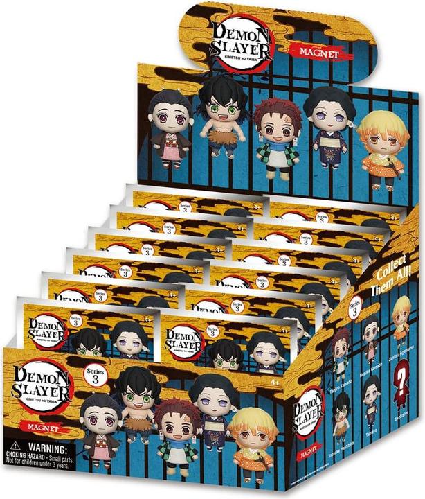 Produktbild Monogram Int. Demon Slayer: Kimetsu no Yaiba 3D Magnete Series 3 Display (12) (12 x)