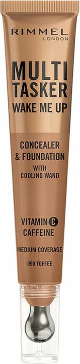 Rimmel London Rimmel Multi-Tasker Wake Me Up Foundation & Concealer 090 Toffee (Toffee)