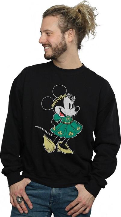 Actual product image Disney Mens Minnie Mouse St Patrick's Day Costume Sweatshirt (S)