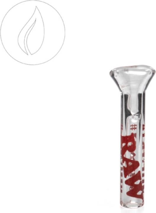 Actual product image RAW Glass Tip Flat - with flat mouthpiece