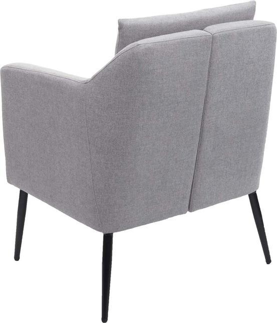 Image du produit Mendler Fauteuil lounge, fauteuil cocktail fauteuil relax - tissu/textile gris clair