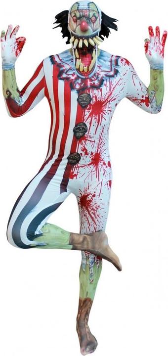 Morphsuits Jaw Dropper - zombie clown - bloody clown (L)