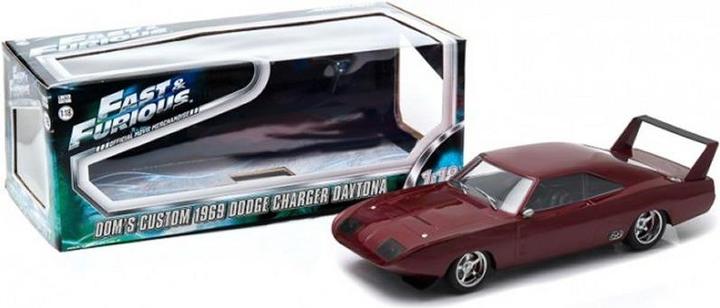 Actual product image Greenlight Collectibles Fast & Furious 6 - Diecast Model: 1/18 1969 Dodge Charger Daytona Custom