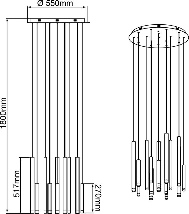 Produktbild Brilliant Cembalo (7000 lm)