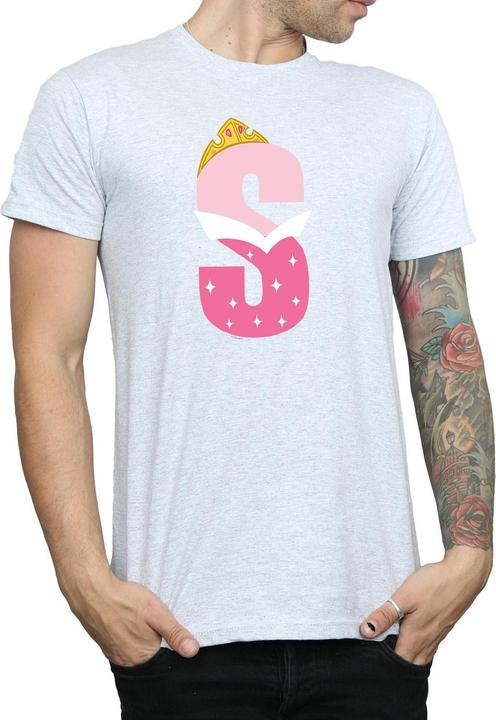 Actual product image Disney Mens Alphabet S Is For Sleeping Beauty T-Shirt (XL)