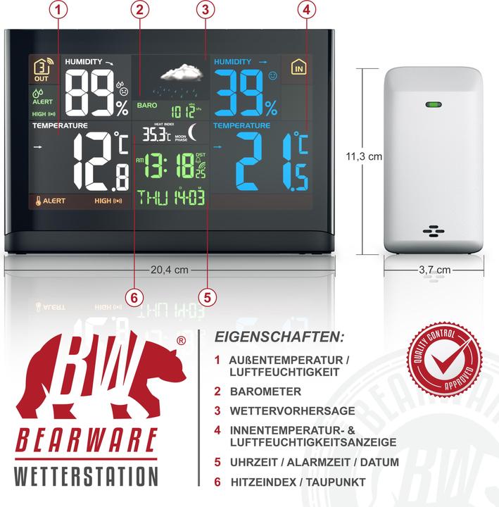 Produktbild Bearware Funk Wetterstation
