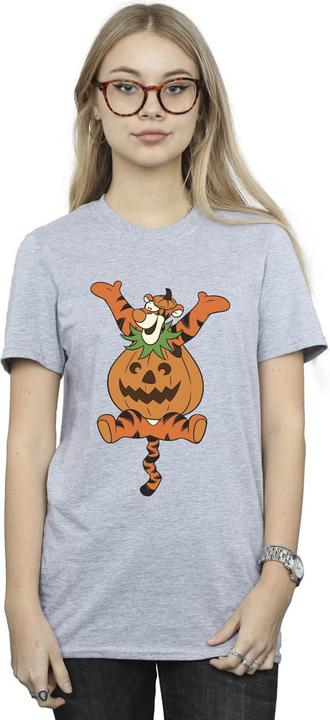 Actual product image Winnie the Pooh Womens/Ladies Tigger Pumpkin Boyfriend T-Shirt (XXL)
