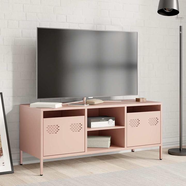 Immagine prodotto VidaXL Mobile TV Tavolo TV Mobile TV Lavagna TV Mobili TV Acciaio Rosa