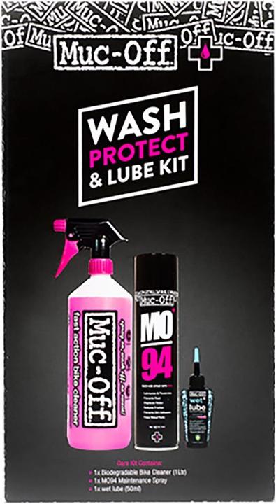 Laver, protéger et lubrifier (1450 ml, Huile de chaîne, Nettoyant pour vélo, Ensemble de soins)