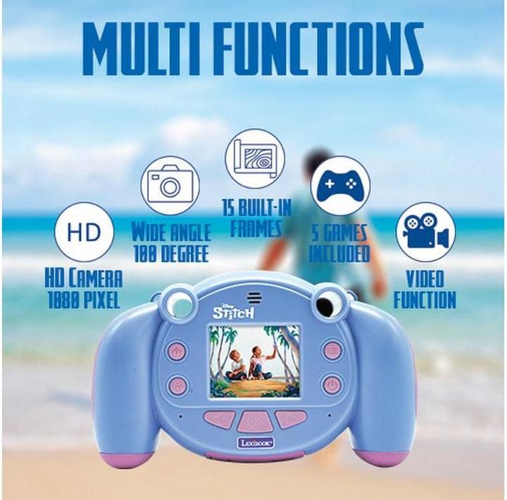 Immagine prodotto Lexibook Disney - Macchina fotografica digitale HD di Stitch con scheda SD (DJ080D)