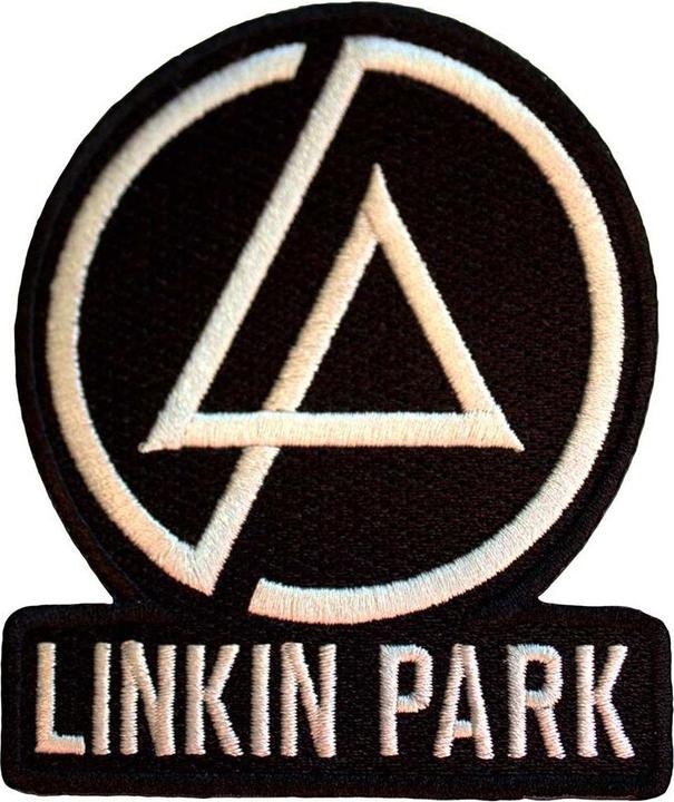 Produktbild Linkin Park Konzentrischer Text Aufnäher zum Aufbügeln gewebter Stoff Logo (1 x)