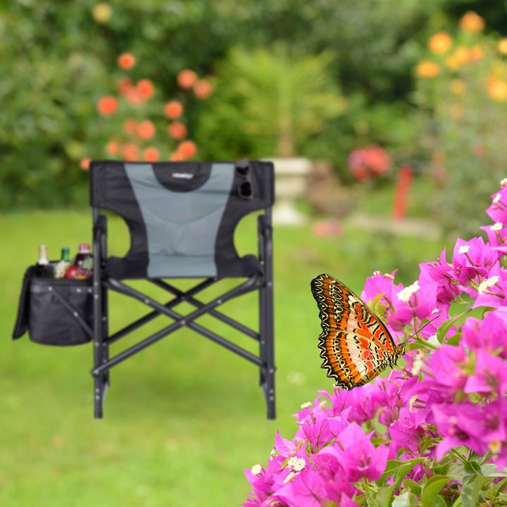 Actual product image Relaxdays Upholstered Director Chair With Cooler