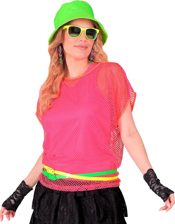 Produktbild Widmann Neon Pinkes Netzshirt kurze Ärmel (XL)