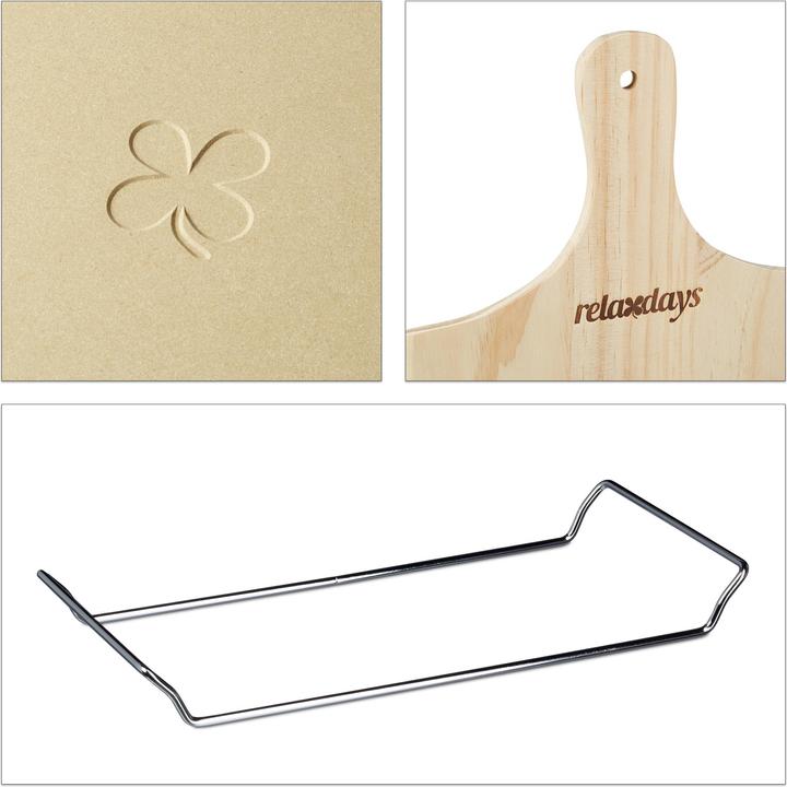 Actual product image Relaxdays Pizza stone set