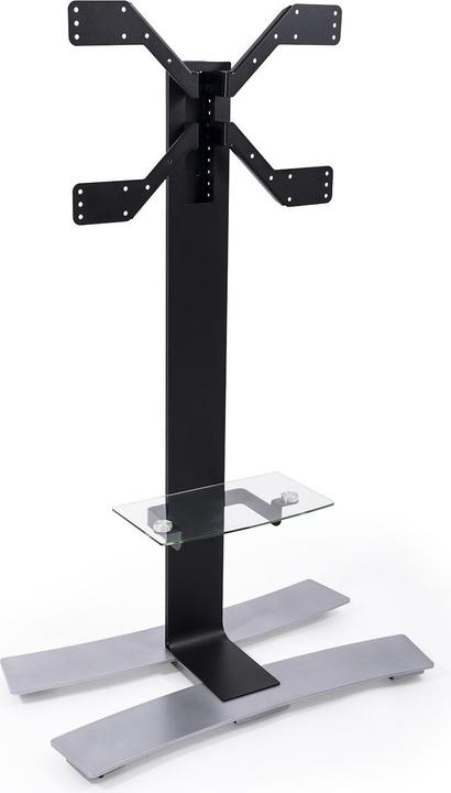Image du produit Erard WILL 1400 XL support TV mobile avec étagère 40-85 pouces, noir (75", 50 kg)