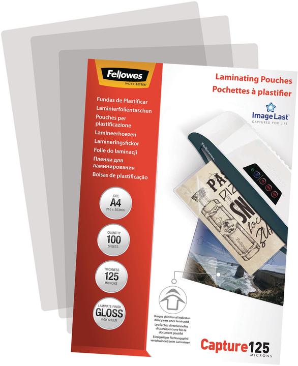 Actual product image Fellowes Capture 125 (A4, 100 Piece, 125 µm)