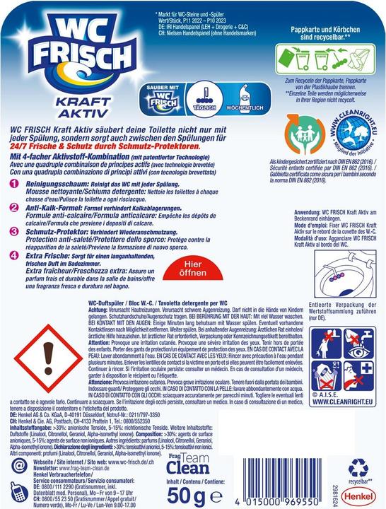 Nährwerte und Zutaten WC Frisch Kraft-Activ