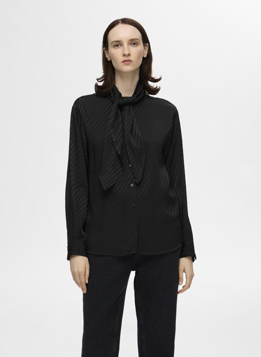 Image du produit Selected Femme Blouse en satin à noeuds (42)