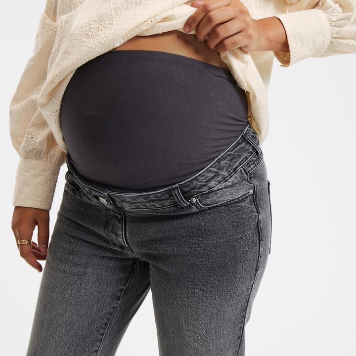 Image du produit La Redoute Collections Jeans de grossesse droit avec un empiècement extensible à la taille (M)