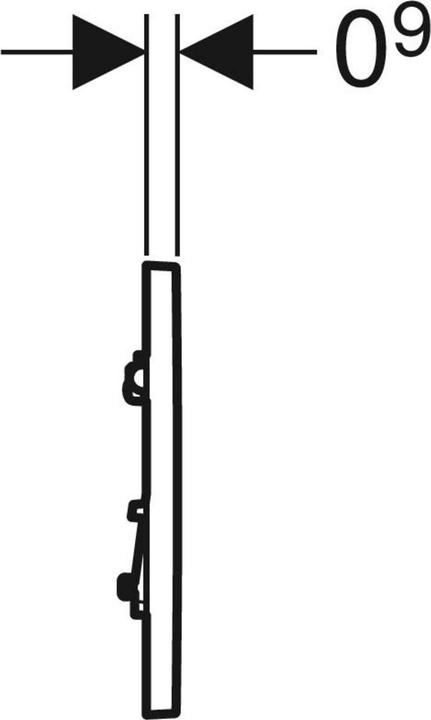 Produktbild Geberit Typ 30 Urinal-Betätigung (weiss / vergoldet)