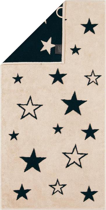 Produktbild Cawö Handtücher Christmas Edition Sterne natur schwarz (50 x 100 cm)