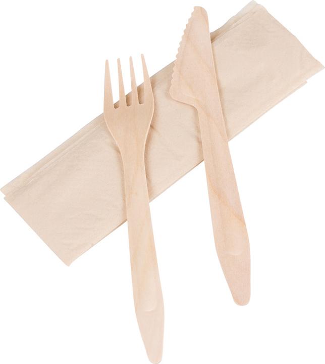 NoName Holz-Bestecke Set (50 x)