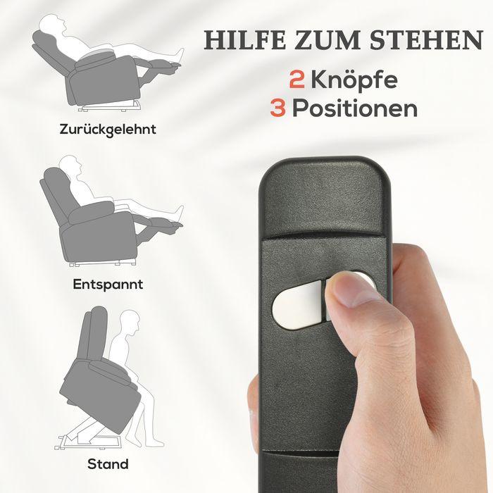 Immagine prodotto Swisshandel24 Fernsehsessel elektrisch inkl. Aufstehhilfe Relaxsessel inkl.
