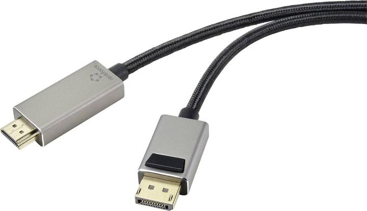 Renkforce RF-4995154 DisplayPort HDMI Verbindungskabel(1x Stecker (1 m, DisplayPort)