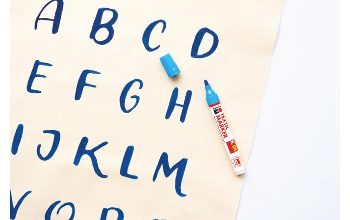 Produktbild Marabu Textilstift KiDS (Grün, Gelb, Schwarz, Rot, Blau, Violett, 3 mm, 5 x)