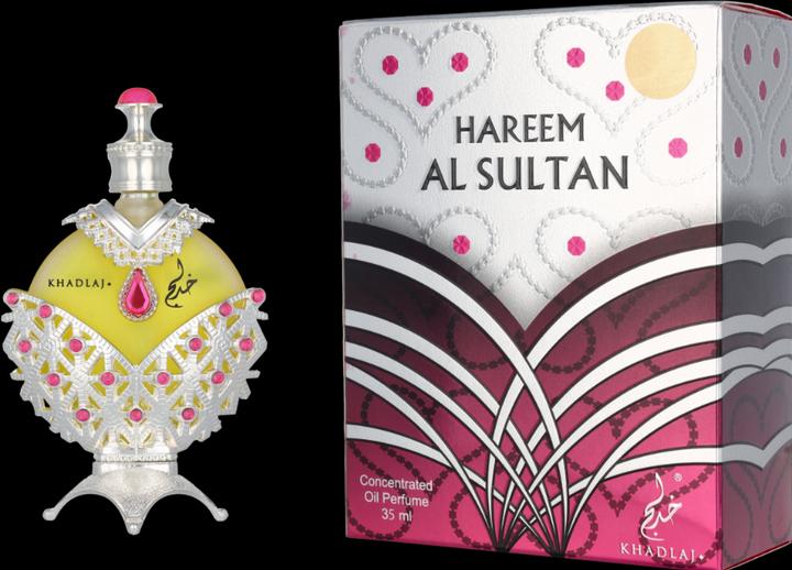 Actual product image Hollister Khadlaj Women's Hareem Sultan Silver Attar Oil Perfume (Eau de parfum, 35 ml)