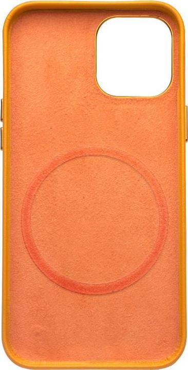 Actual product image QiAlino Sleeve (MagSafe compatible) Orange (Apple iPhone 12 Pro Max)