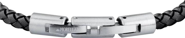 Actual product image Morellato Stylish menÌs leather bracelet Moody SQH58 (21 cm, Leather, Stainless steel)