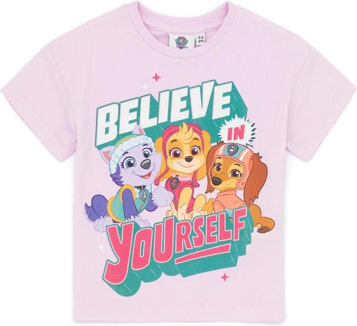 Actual product image Paw Patrol Girls Believe In Yourself T-Shirt (Pack of 2) (122)