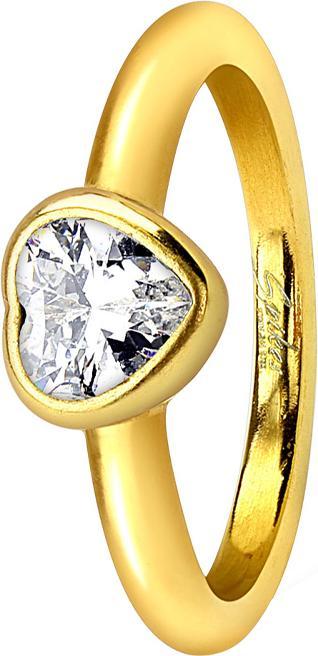 Immagine prodotto Star Piercing Anello placcato oro con cristallo a cuore (Acciaio chirurgico 316L, senza ottone)