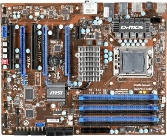 Produktbild MSI X58 Pro-E, Intel X58, LGA1366, SLI, CFX (LGA 1366, ATX)