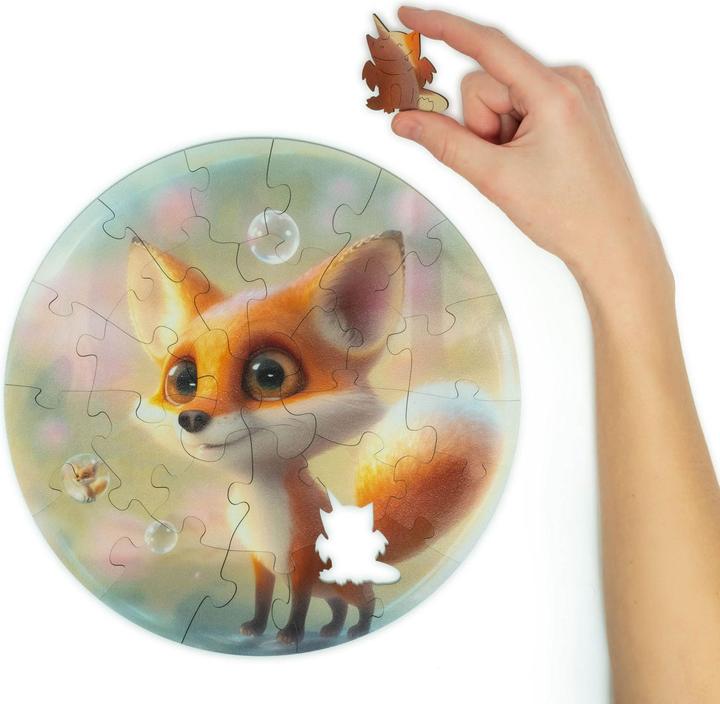 Immagine prodotto Unidragon Bubblezz fox (30 pezzi) - puzzle in legno per bambini (30 pezzi)