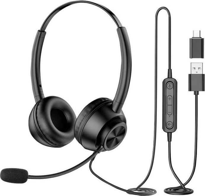 Produktbild New Bee Wired headset with microphone H368 (Kabelgebunden)
