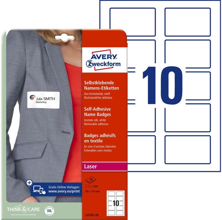 Image du produit Avery Étiquettes de noms